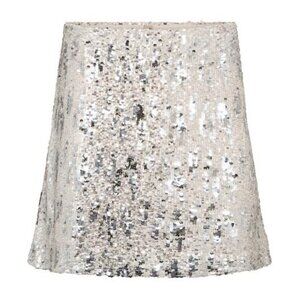 NWT SOYA CONCEPT Angel Silver Sequin Mini Skirt
